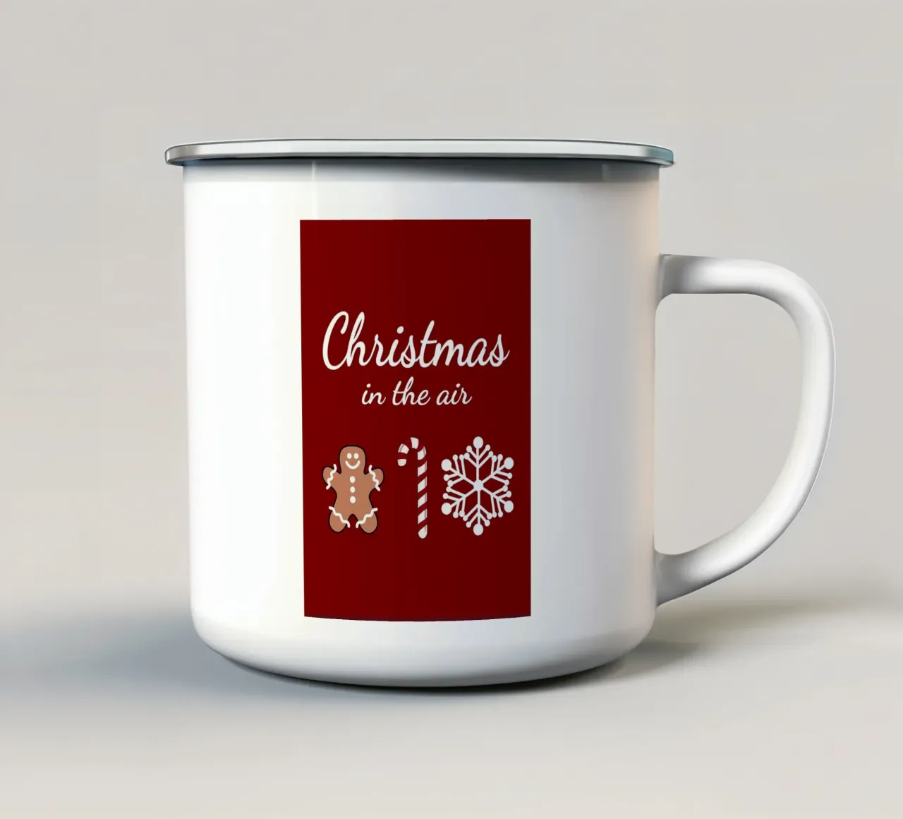 Natale nell'aria tazza in smalto da HARU HARU