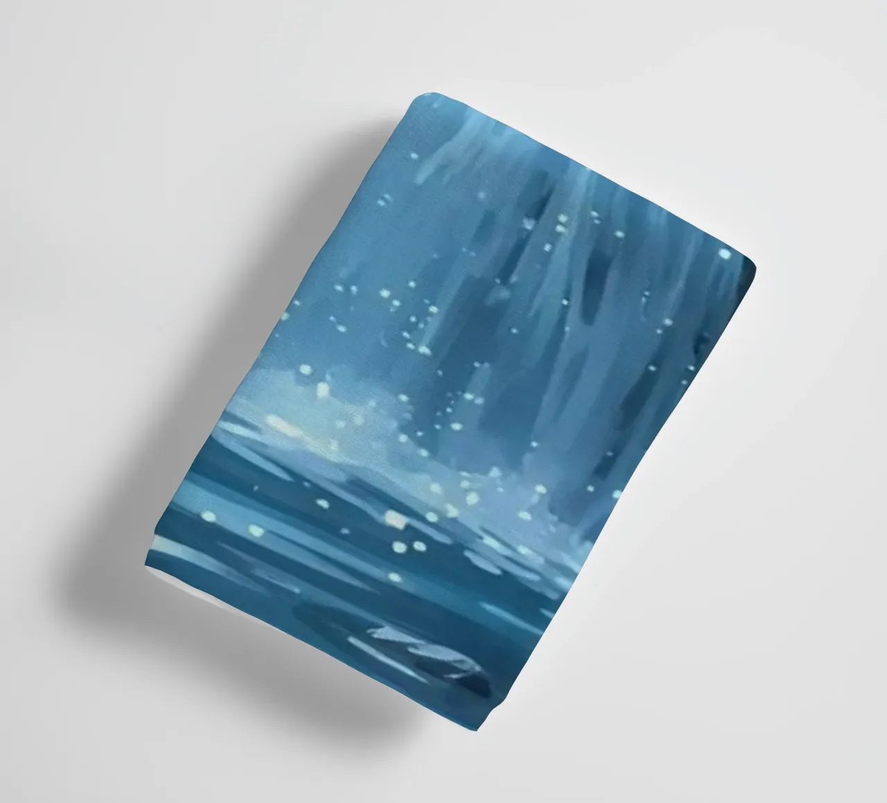 Nighttime Waterfall and Moonlit Pool towel by DesignDoodle