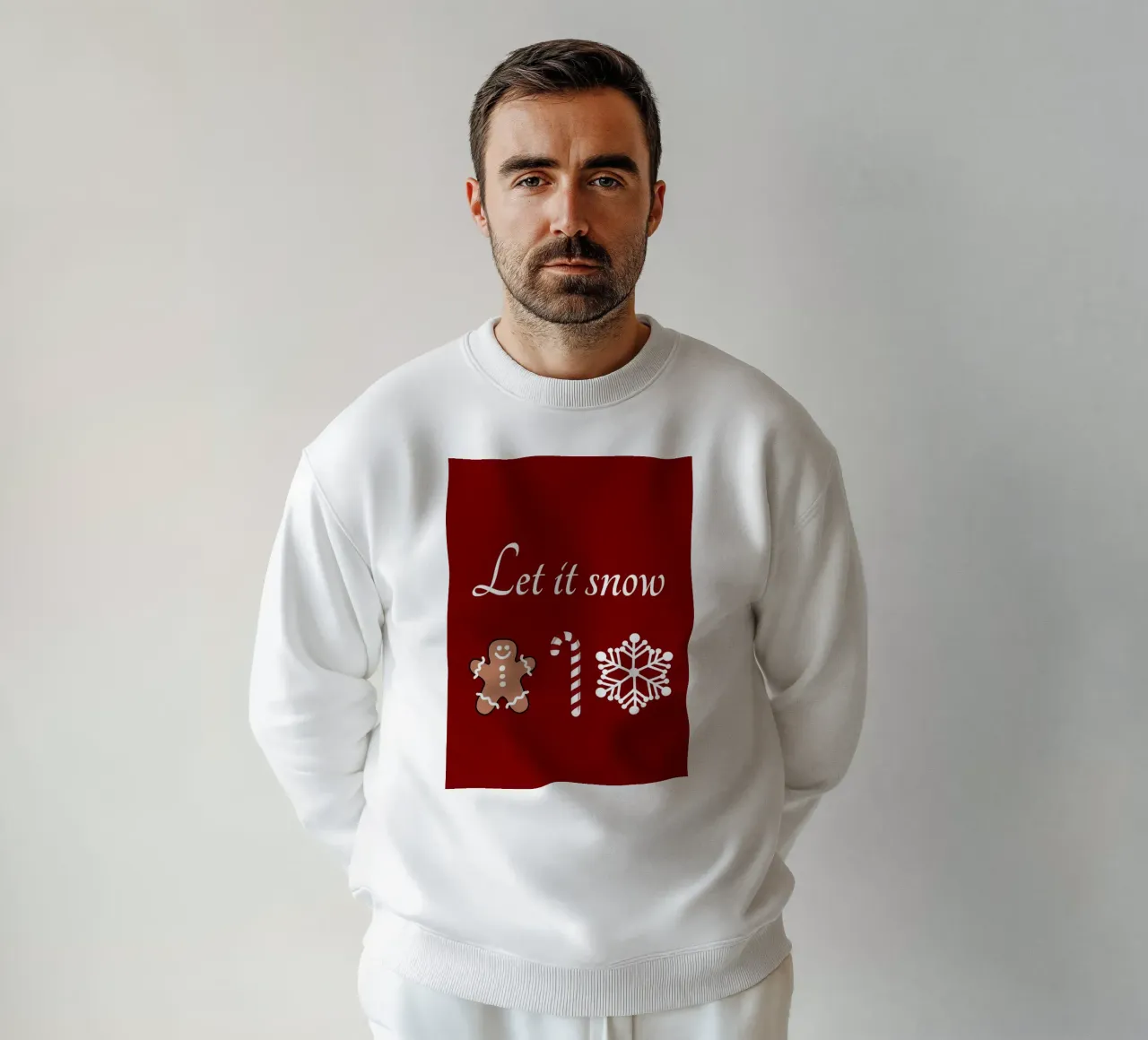 Que nieve en Navidad sudadera de HARU HARU