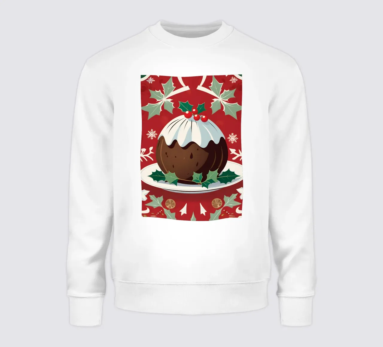 Budino di Natale felpa da Twinkle & Thread