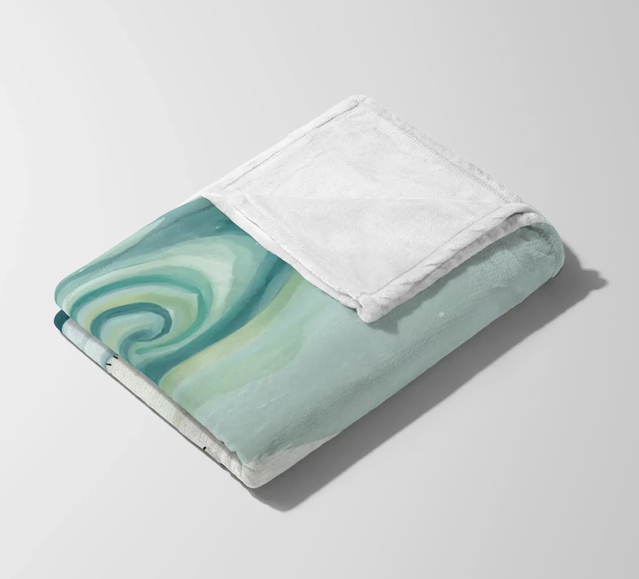 Piccolo orso polare su una banchisa con l'aurora boreale coperta in pile da DesignDoodle