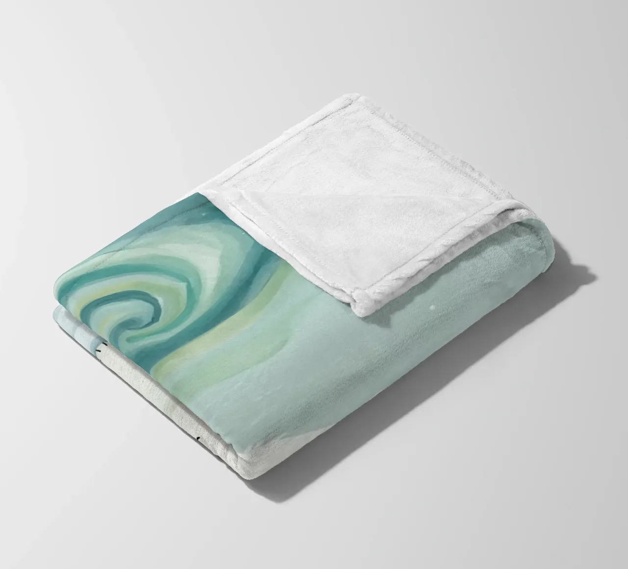 Piccolo orso polare su una banchisa con l'aurora boreale coperta in pile da DesignDoodle