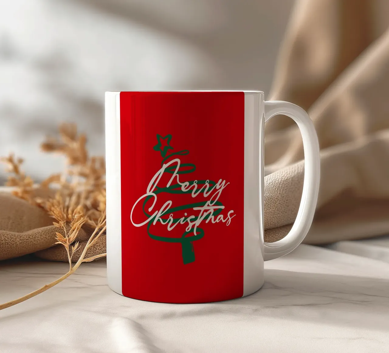 Buon albero di Natale tazza in ceramica da HARU HARU