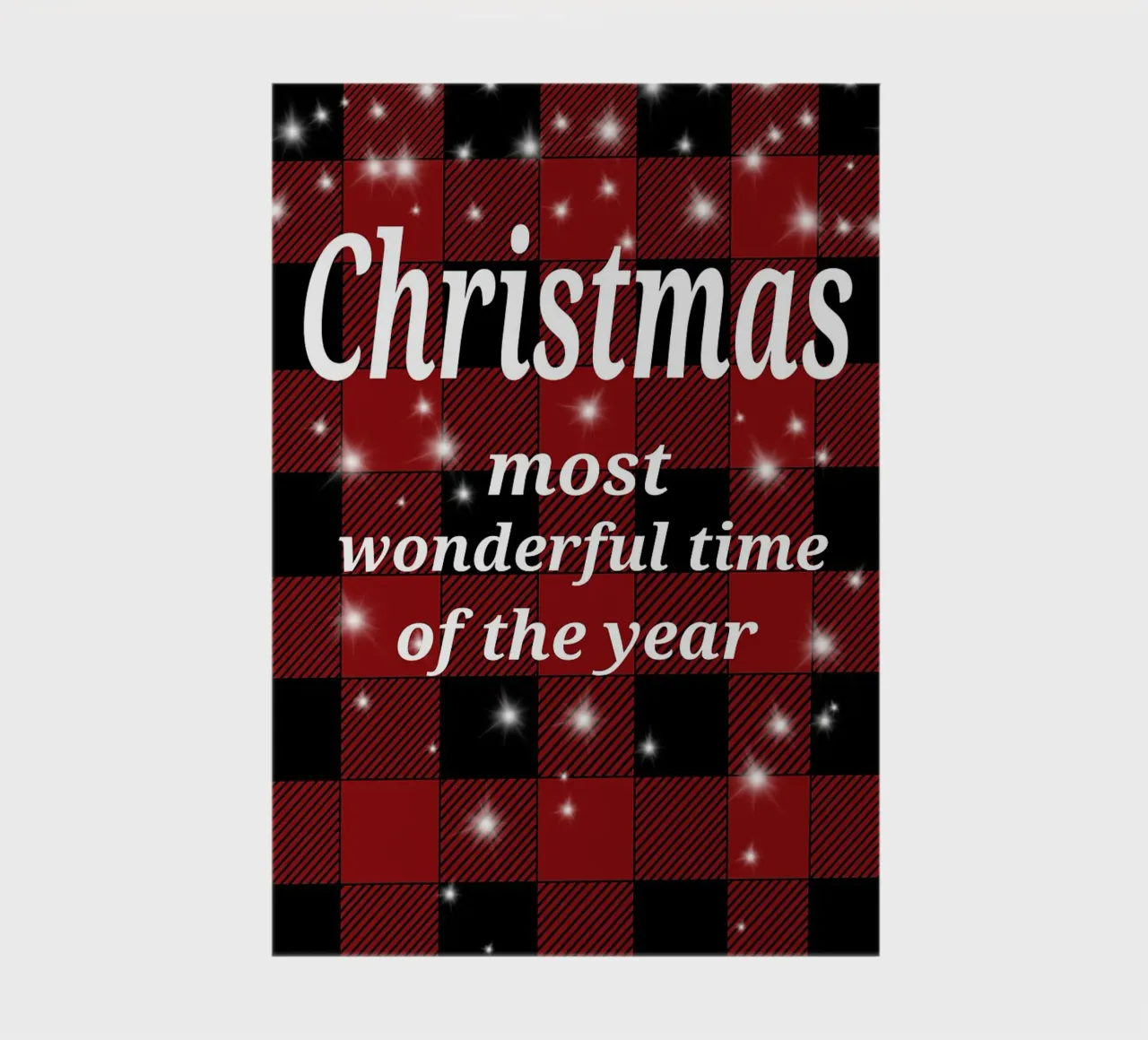 Red and Black Plaid Pattern notebook by HARU HARU
