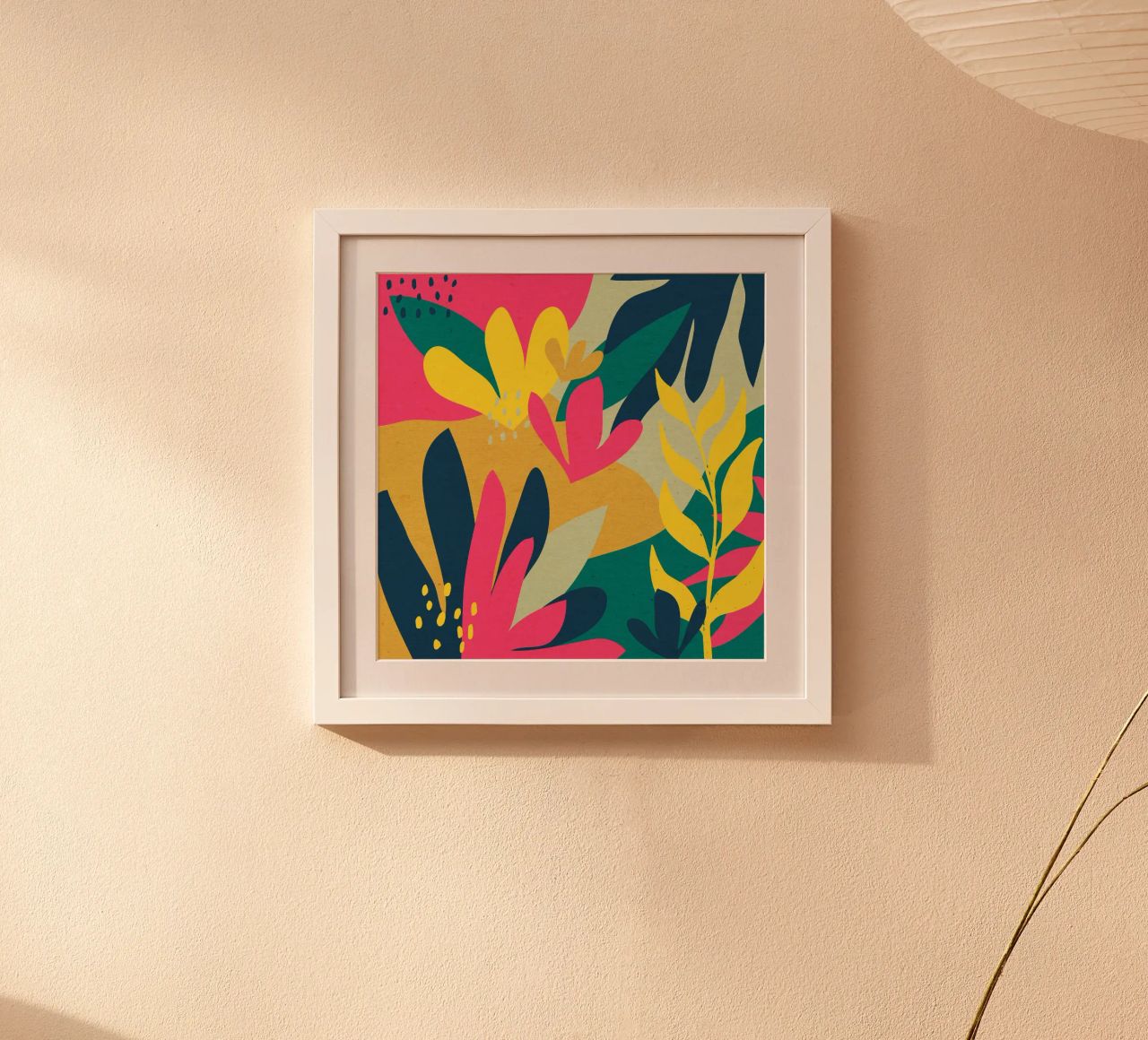 Dschungel Blumen Poster von Kim Hubball Studio