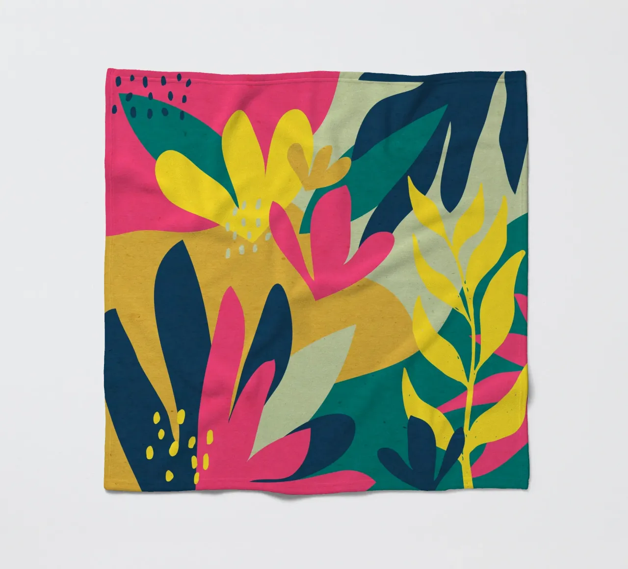 Fiori della giungla coperta in pile da Kim Hubball Studio