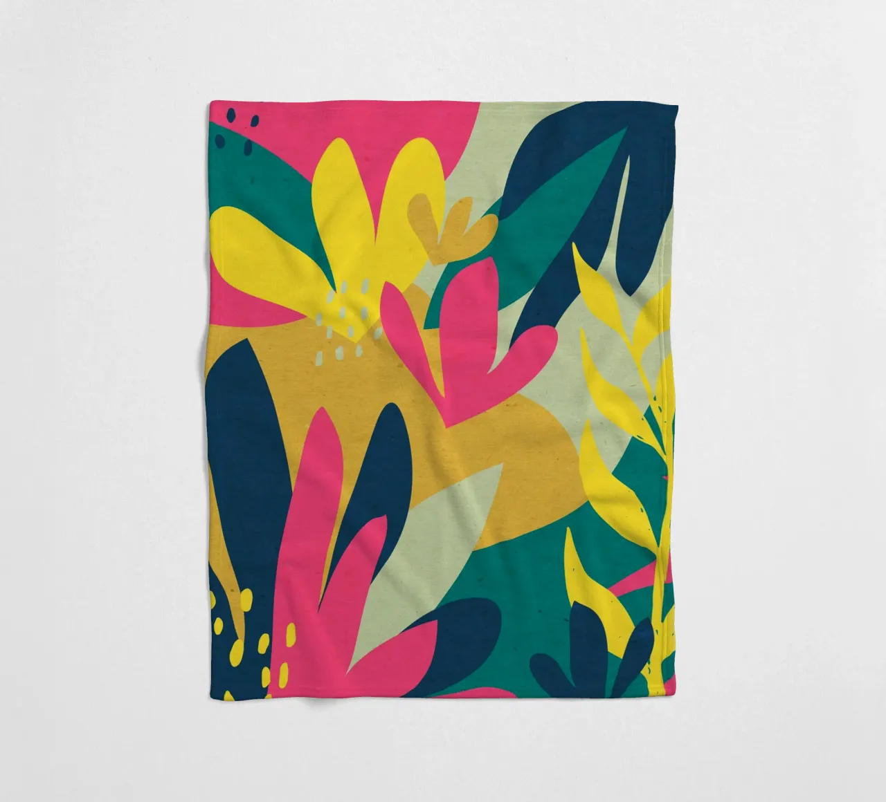 Fiori della giungla coperta in pile da Kim Hubball Studio