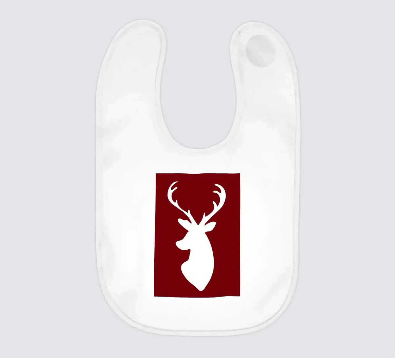 Sagoma di cervo bianco bavaglino da HARU HARU