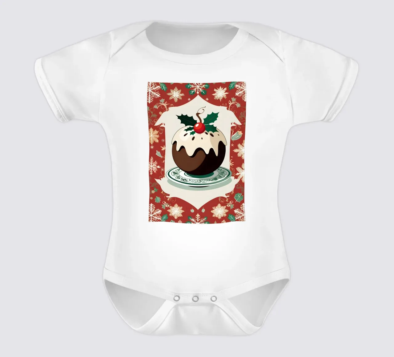 Pudin de Navidad body de bebé de Twinkle & Thread