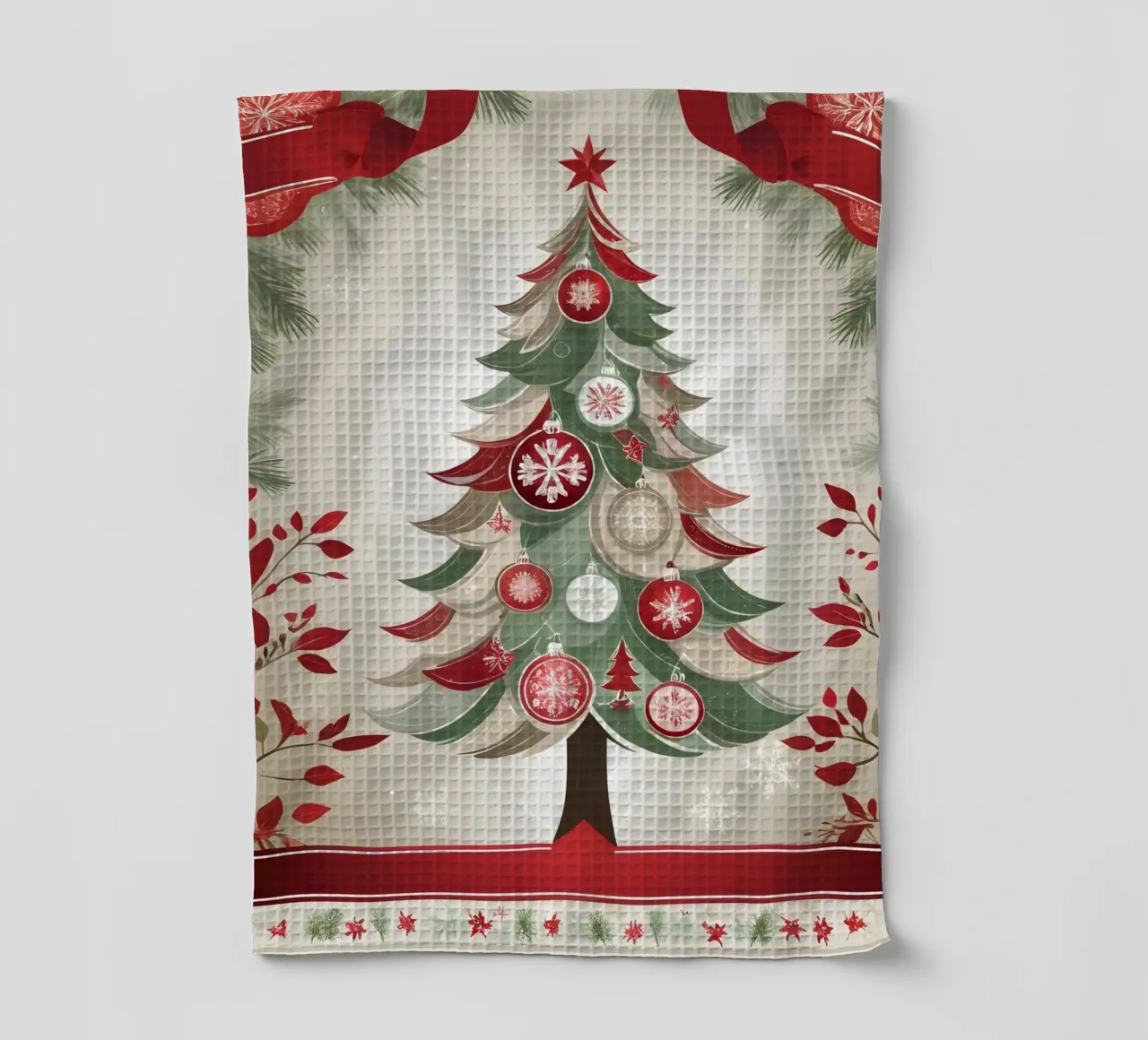 Albero di Natale canovaccio da cucina da Twinkle & Thread
