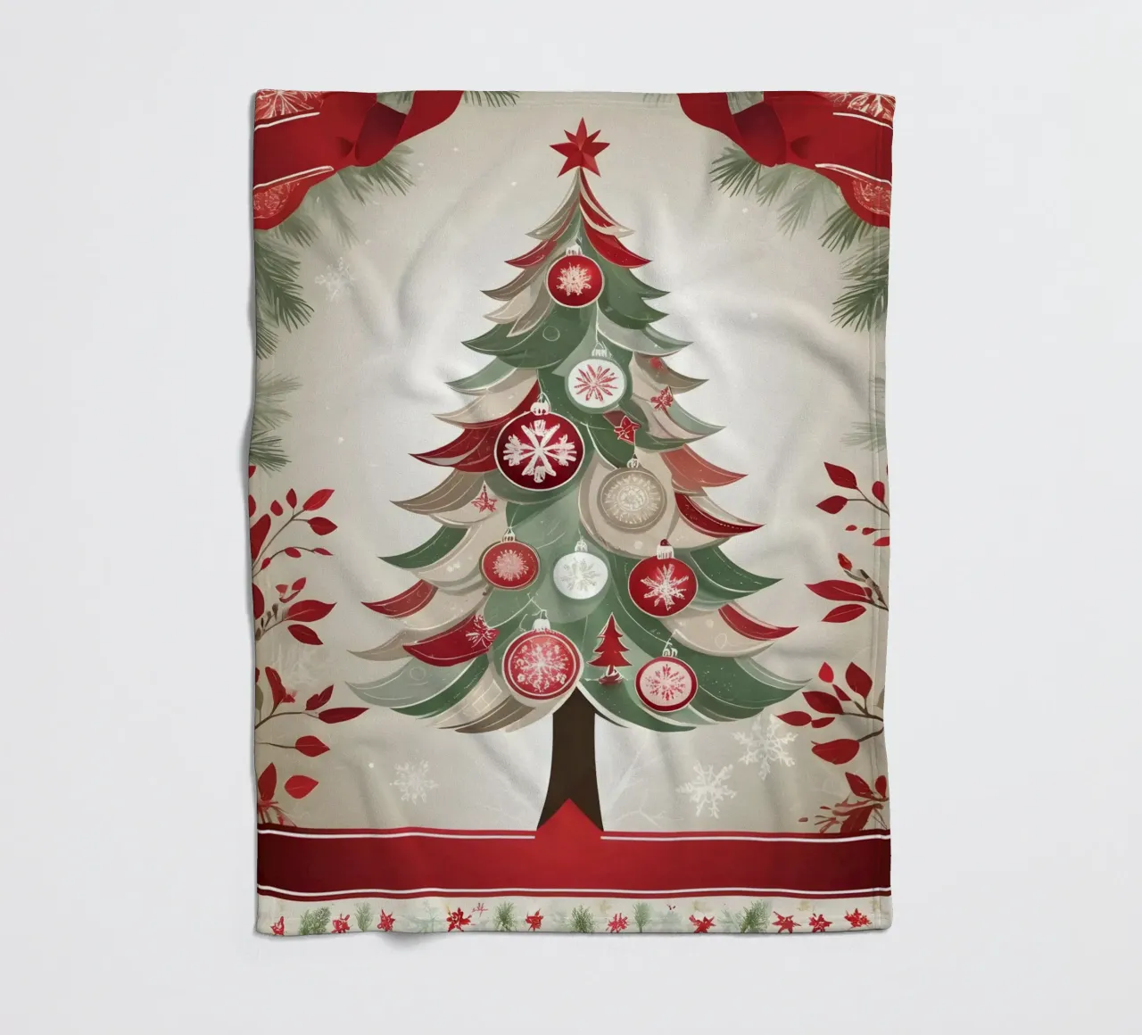 Albero di Natale coperta in pile da Twinkle & Thread