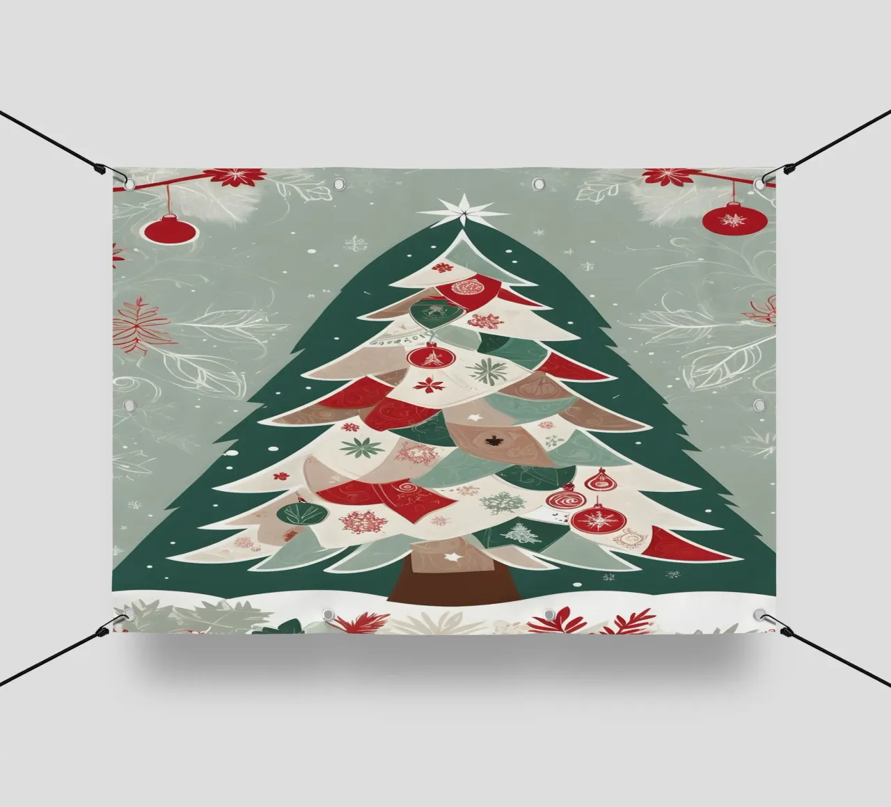 Albero di Natale telo in pvc da Twinkle & Thread