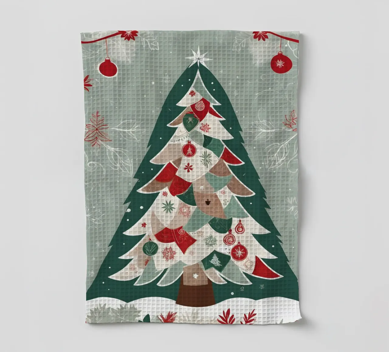 Albero di Natale canovaccio da cucina da Twinkle & Thread