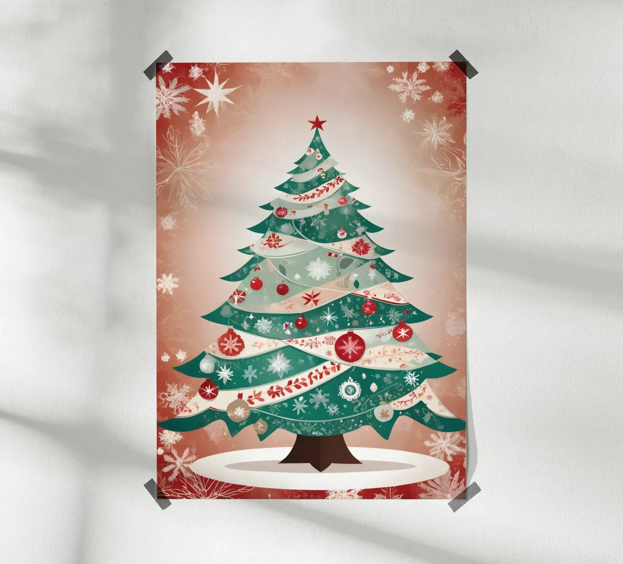 Albero di Natale carta hahnemühle da Twinkle & Thread