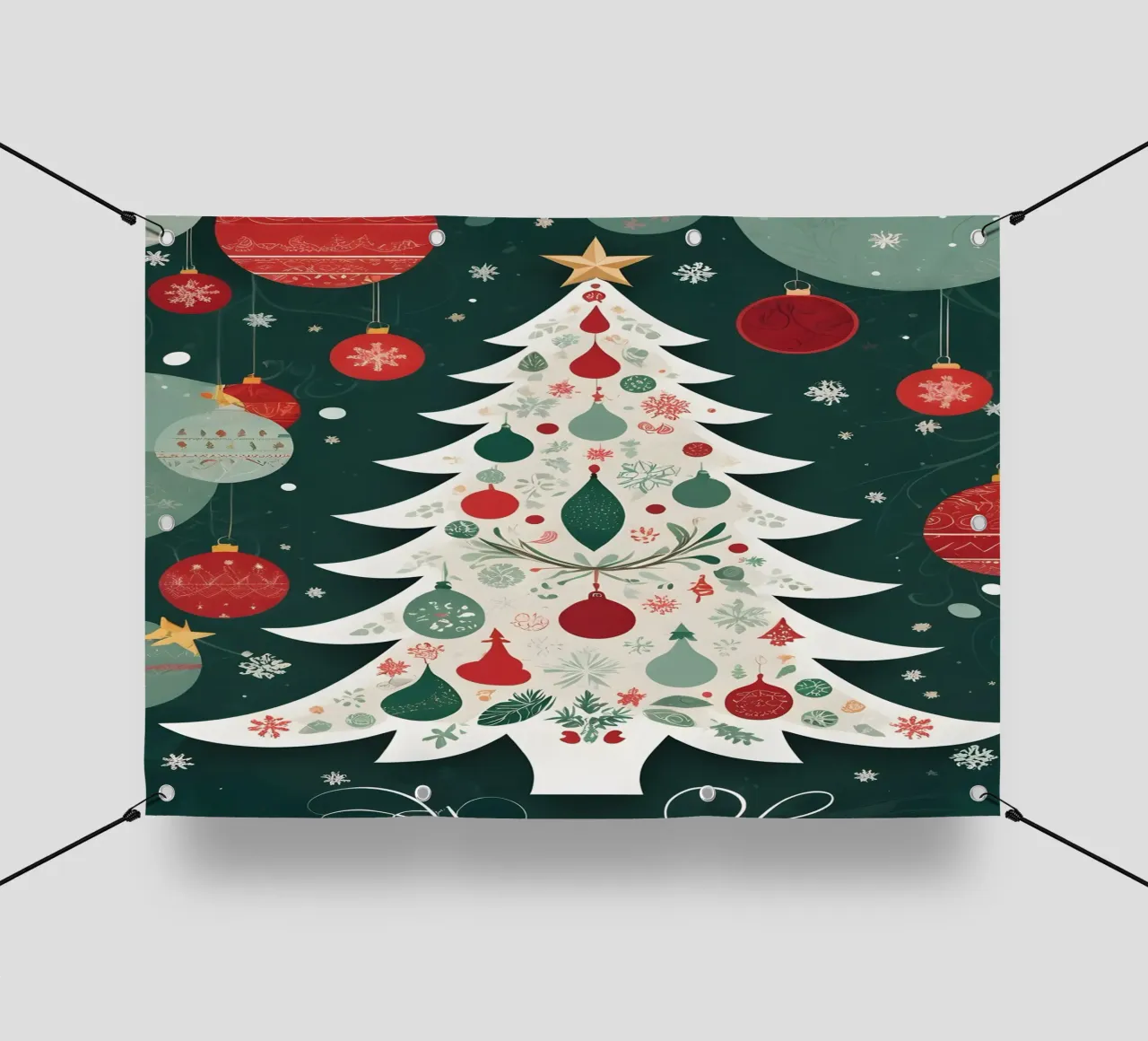 Albero di Natale telo in pvc da Twinkle & Thread