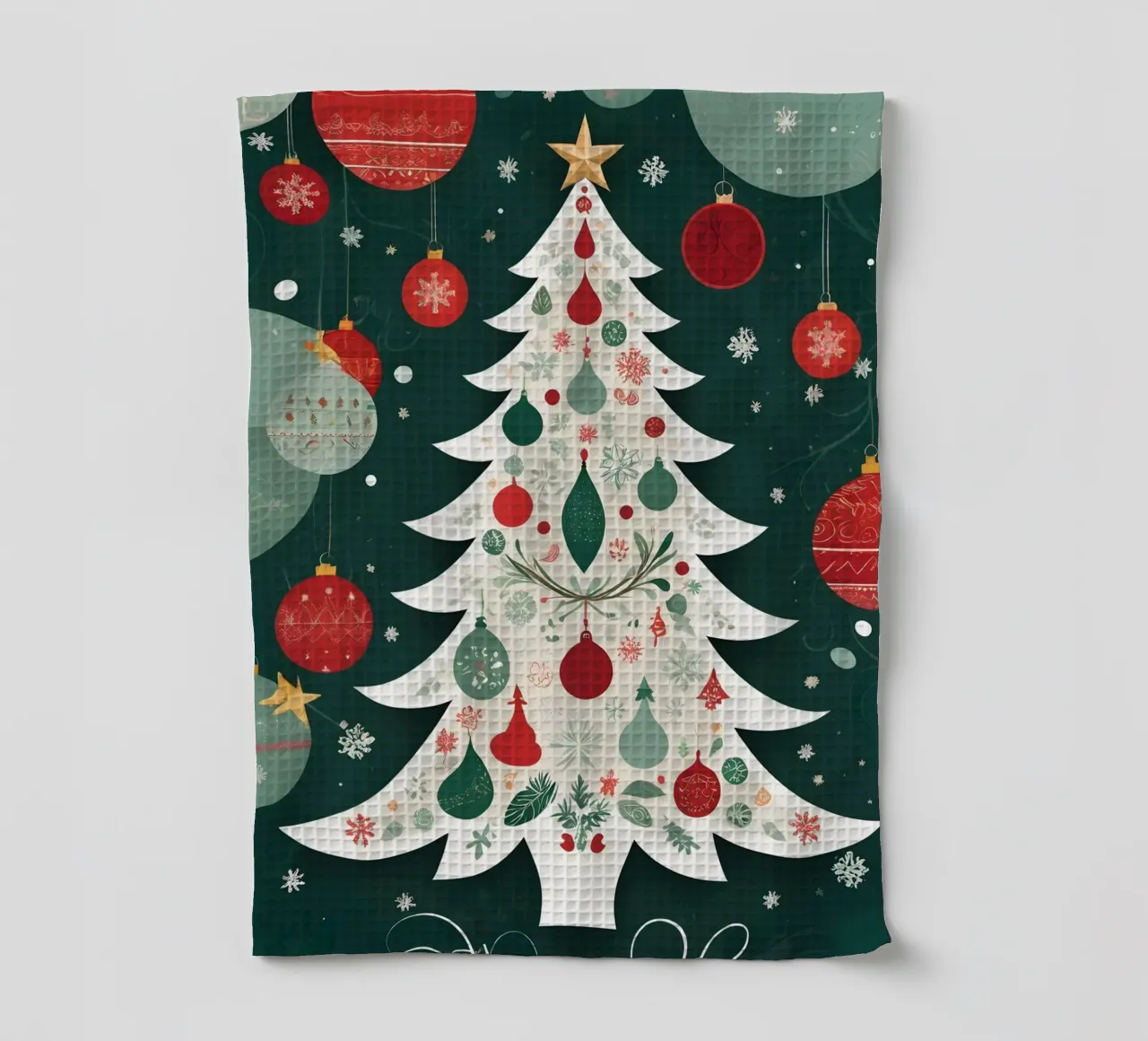 Albero di Natale canovaccio da cucina da Twinkle & Thread