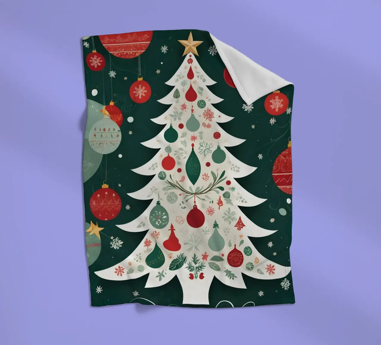 Albero di Natale coperta in pile da Twinkle & Thread