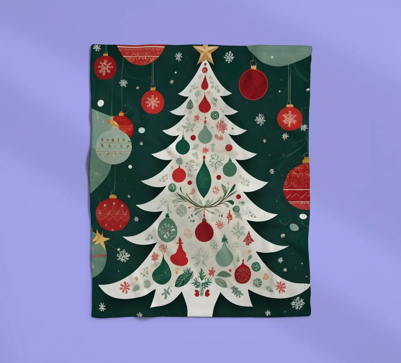 Albero di Natale coperta in pile da Twinkle & Thread