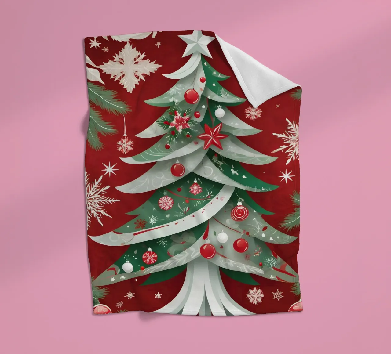 Albero di Natale coperta in pile da Twinkle & Thread