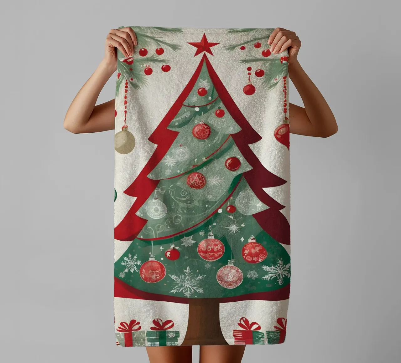 Albero di Natale asciugamano da bagno da Twinkle & Thread