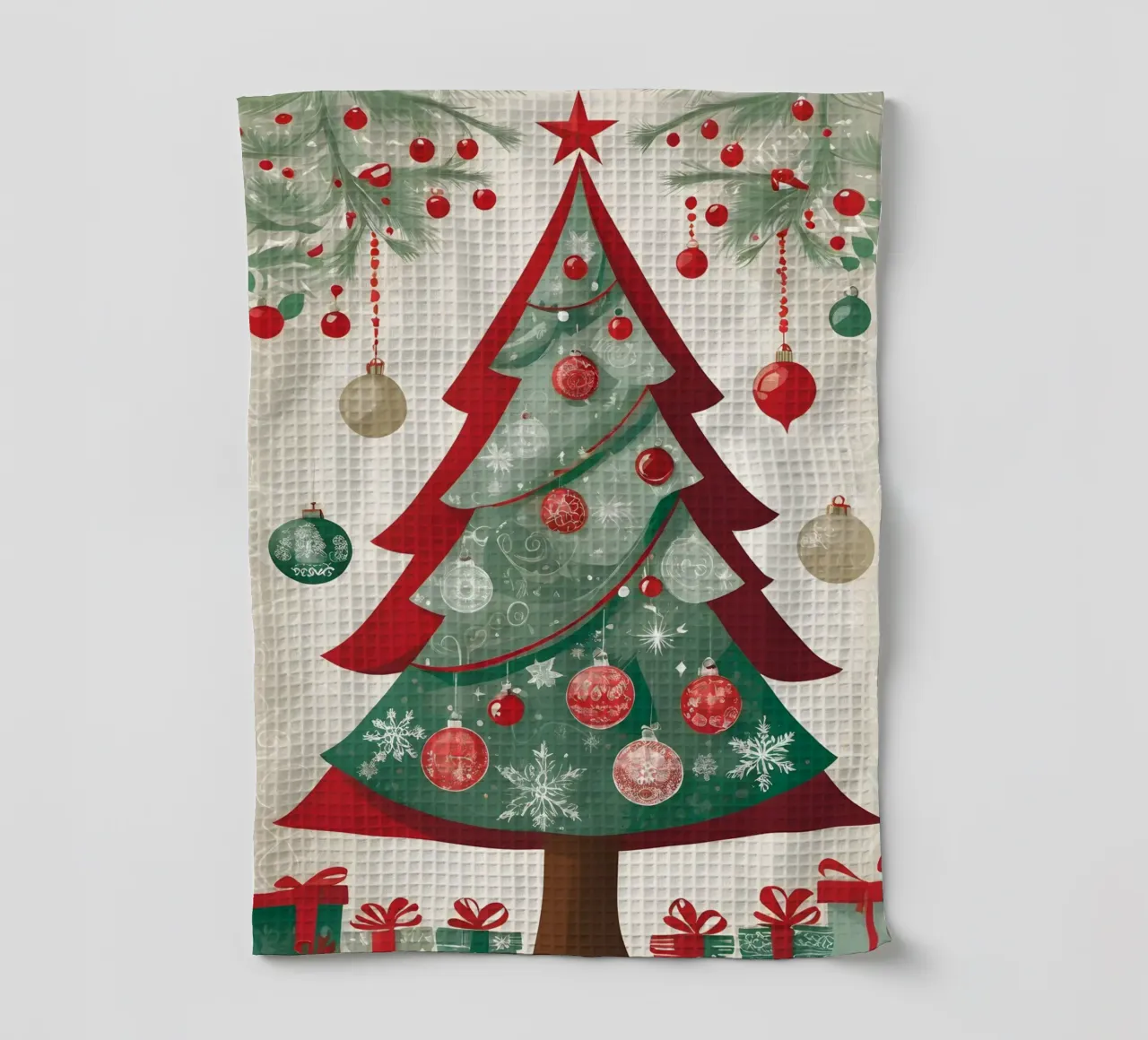 Albero di Natale canovaccio da cucina da Twinkle & Thread