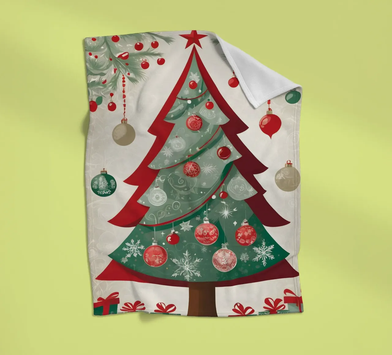 Albero di Natale coperta in pile da Twinkle & Thread
