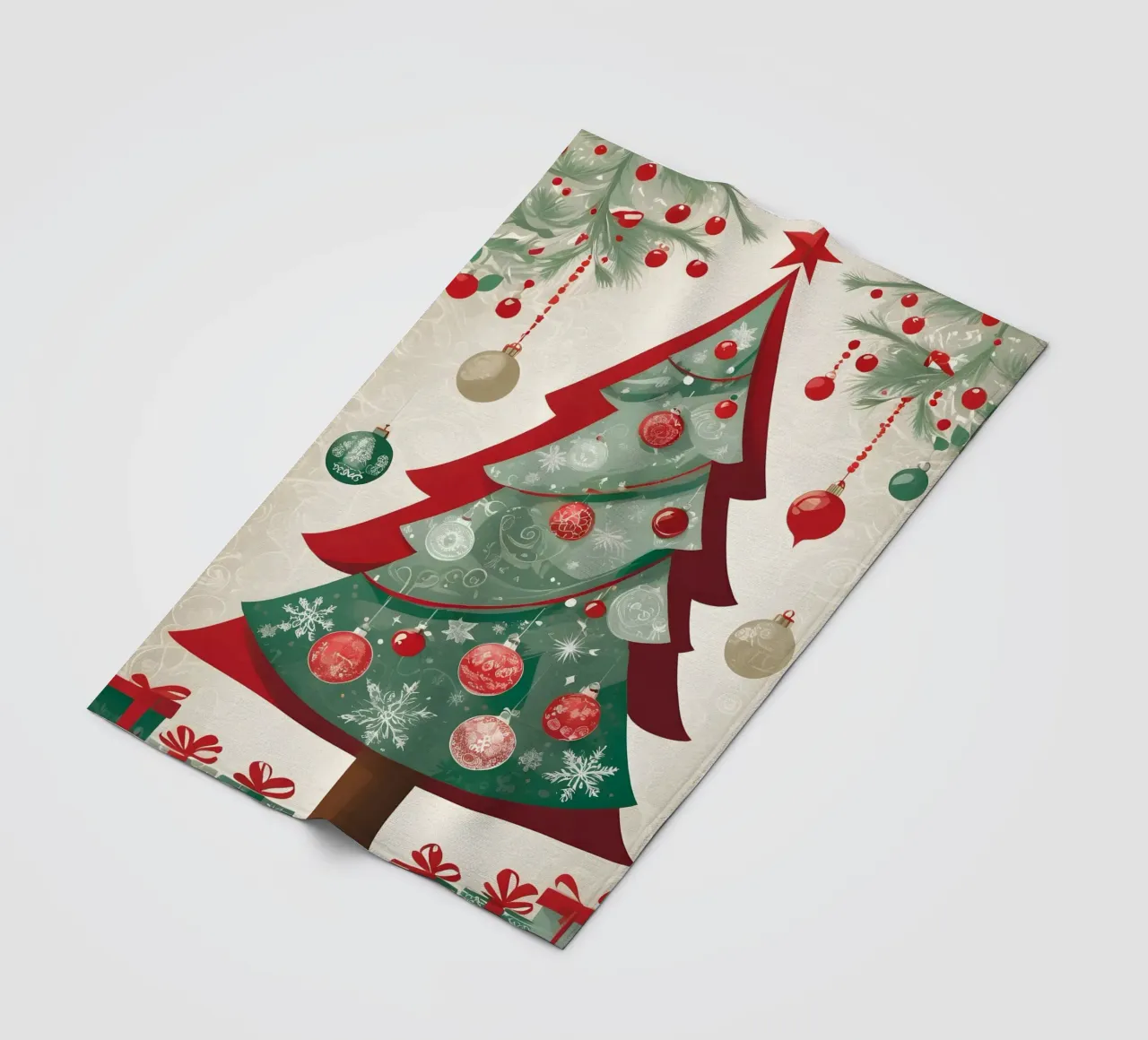 Albero di Natale coperta in pile da Twinkle & Thread