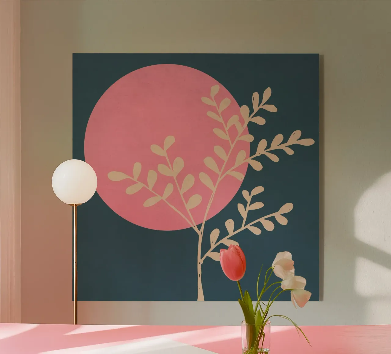 Luna Rosa plexiglass da Kim Hubball Studio