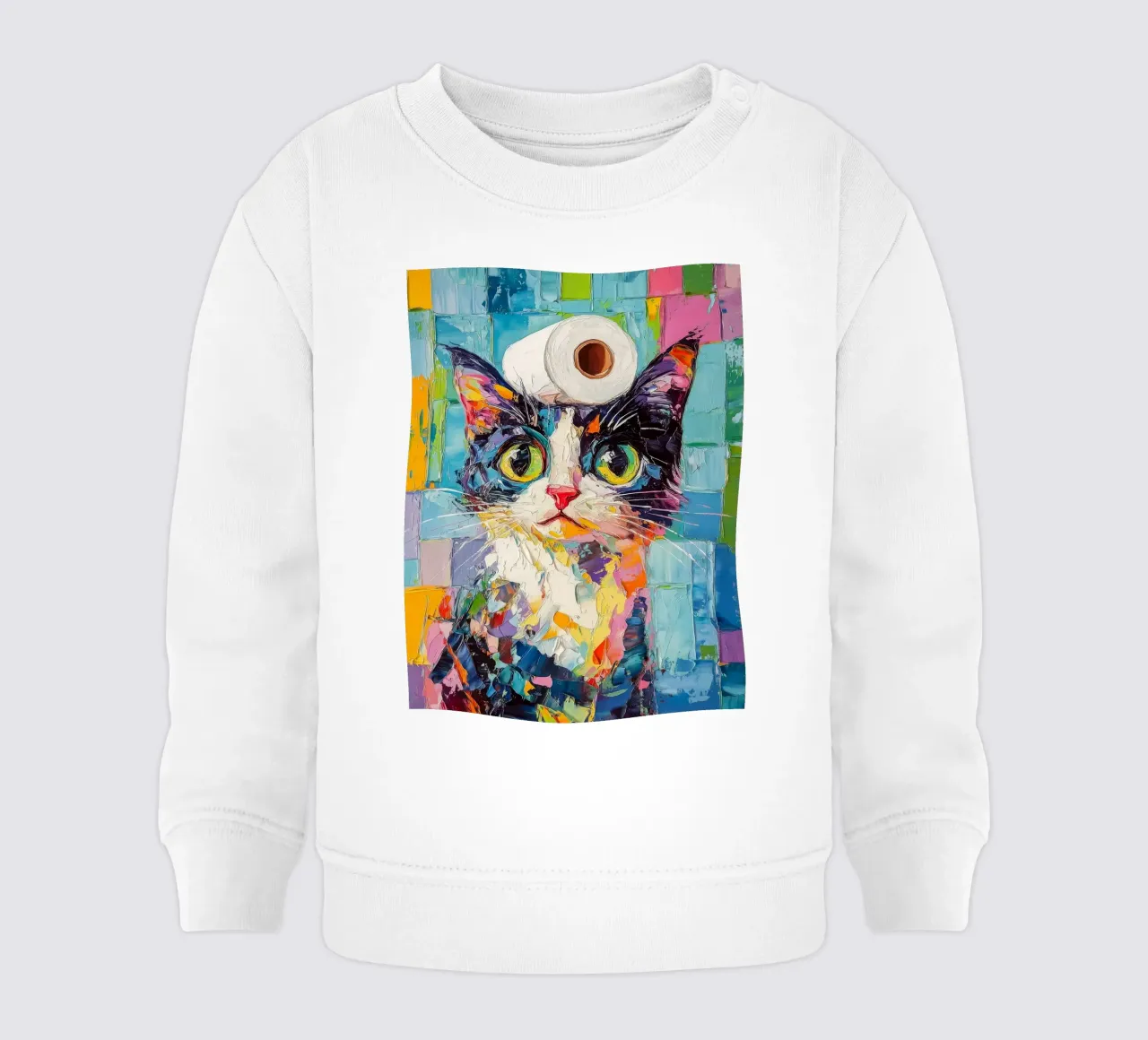 Gatto con carta igienica felpa neonato da JoyWalkerShop