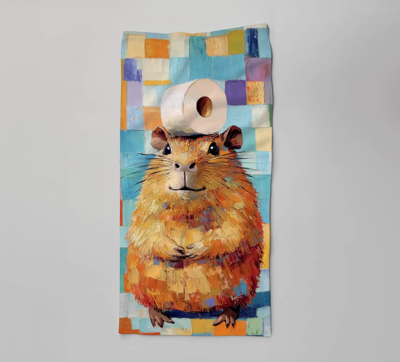 Hamster met wc-papier badhanddoek van JoyWalkerShop