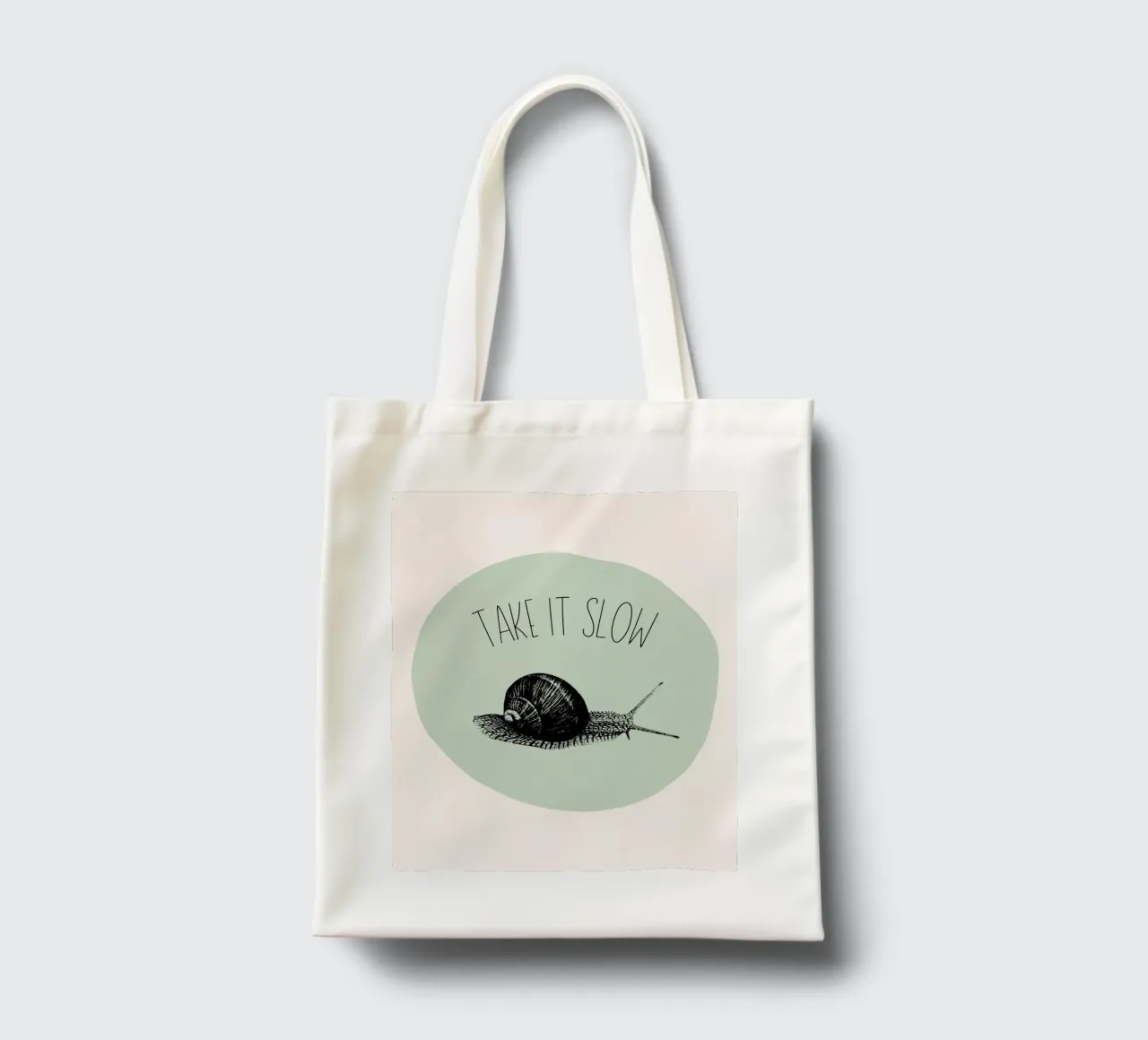 Take it slow 1 borsa in juta da Jana Leonenkov Art