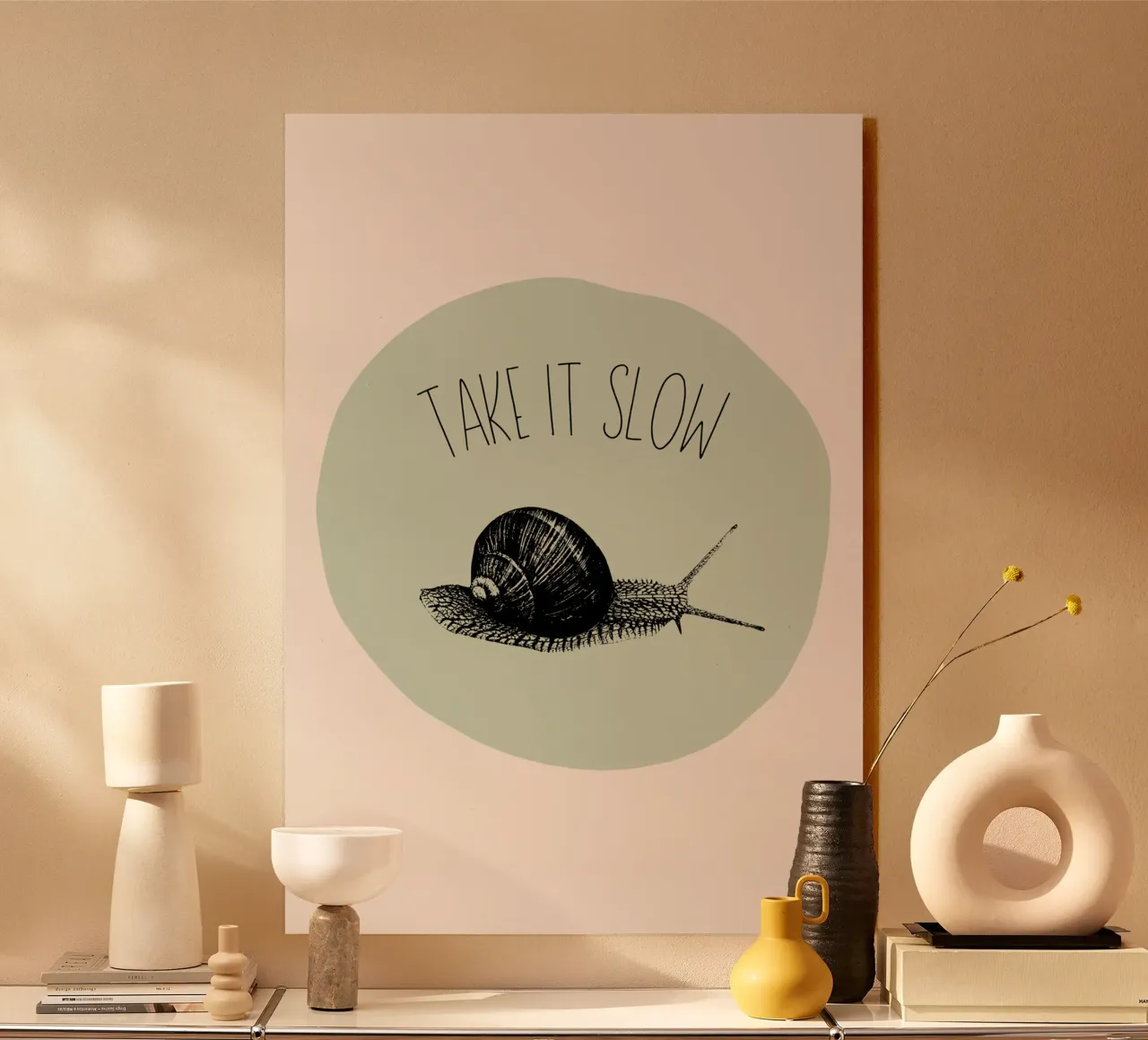 Take it slow 1 alluminio dibond da Jana Leonenkov Art