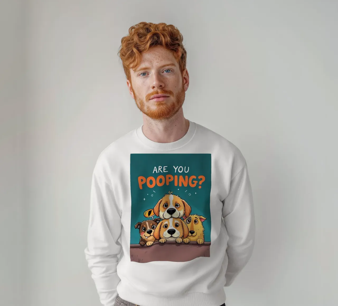 Lustige Hunde, die fragen, ob Sie kacken Sweatshirt von JoyWalkerShop