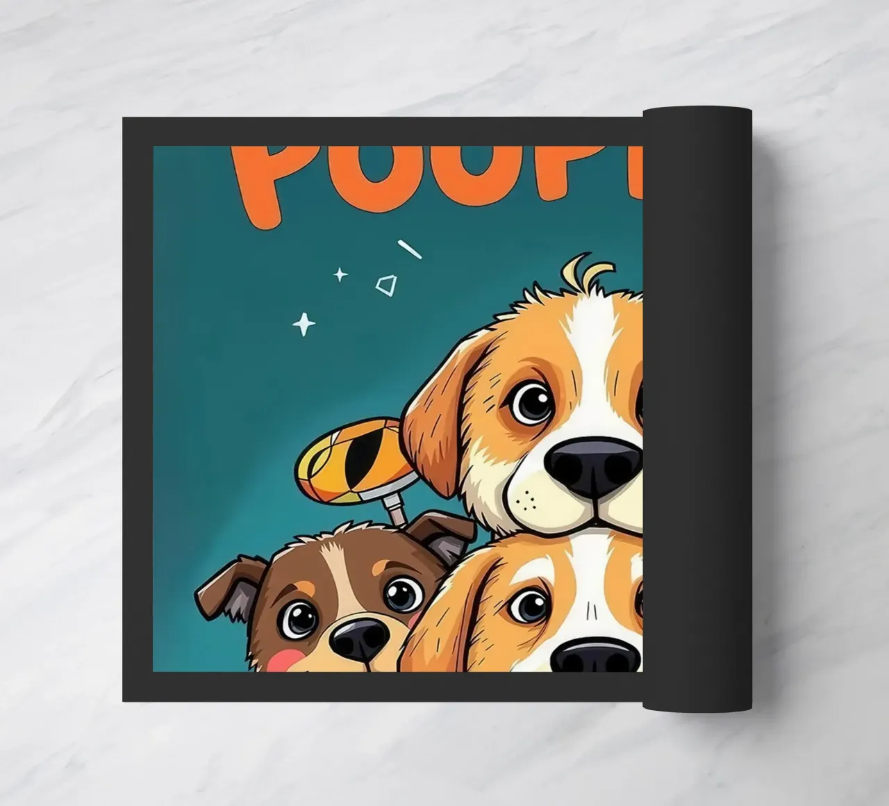 Perros graciosos que preguntan si estás haciendo caca felpudo de JoyWalkerShop