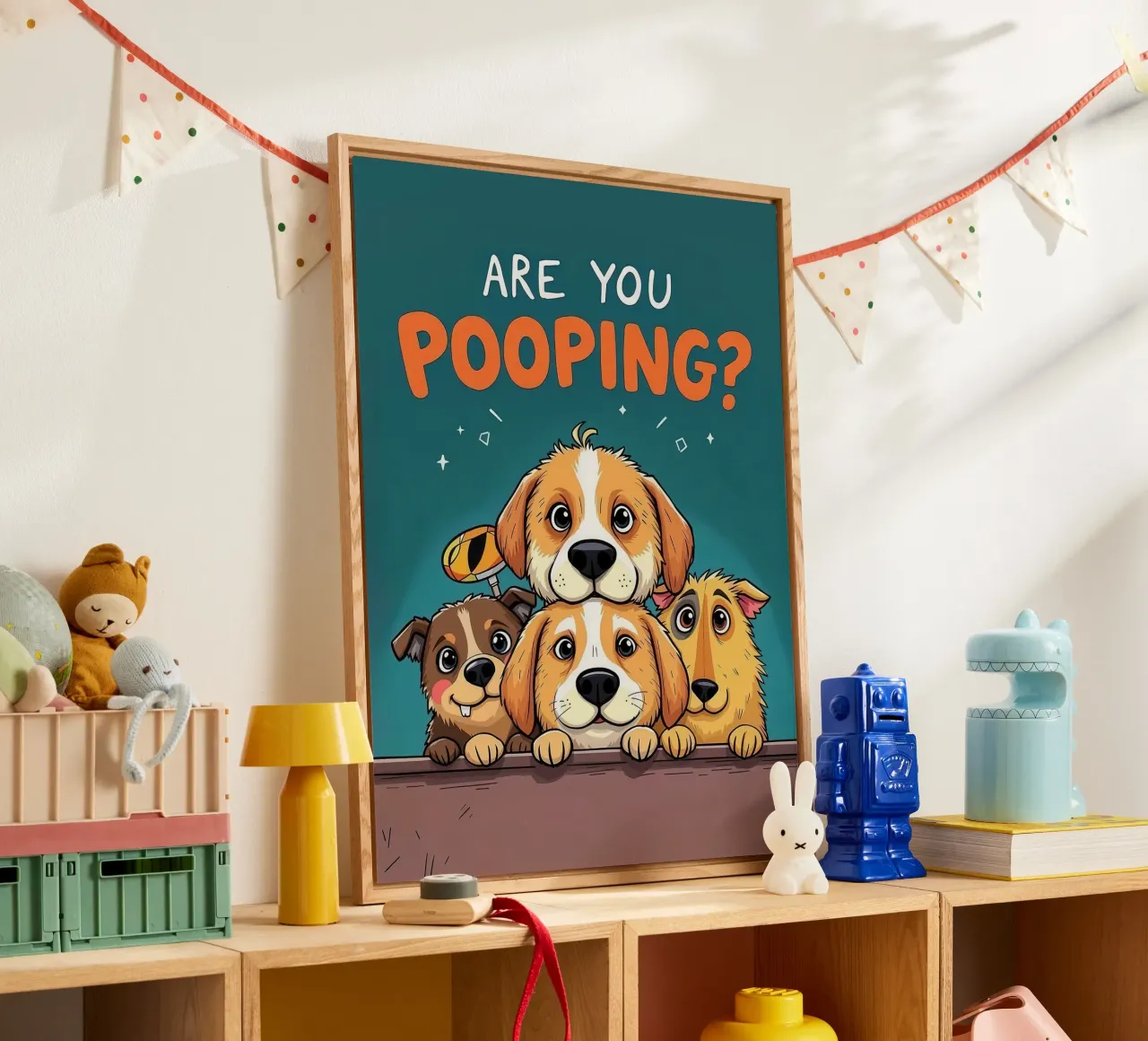Perros graciosos que preguntan si estás haciendo caca metacrilato de JoyWalkerShop