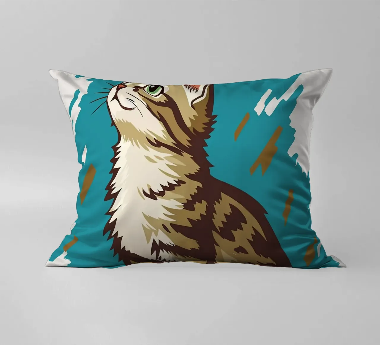 Gatto con carta igienica in testa cuscino da JoyWalkerShop