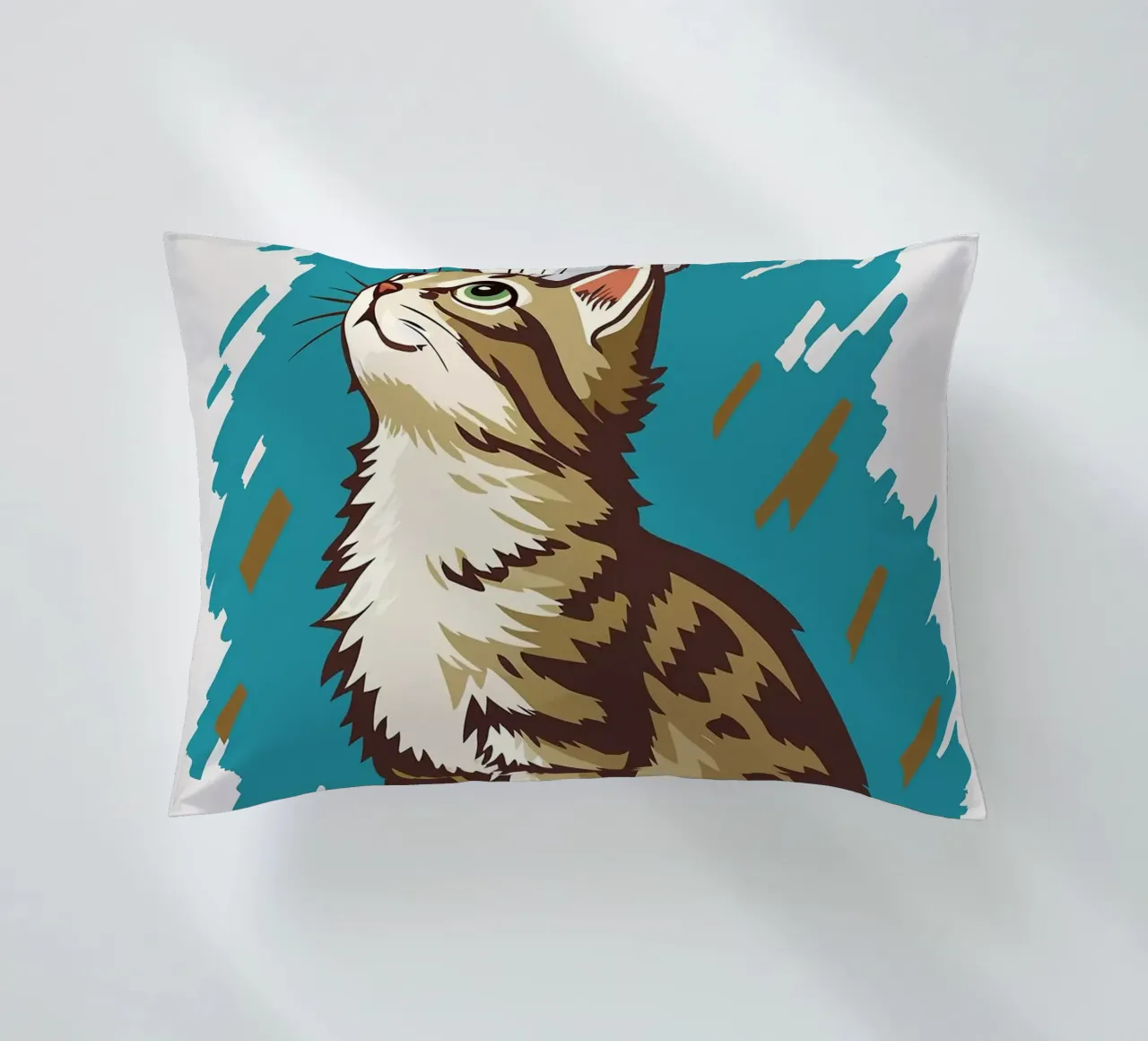 Gatto con carta igienica in testa cuscino da JoyWalkerShop