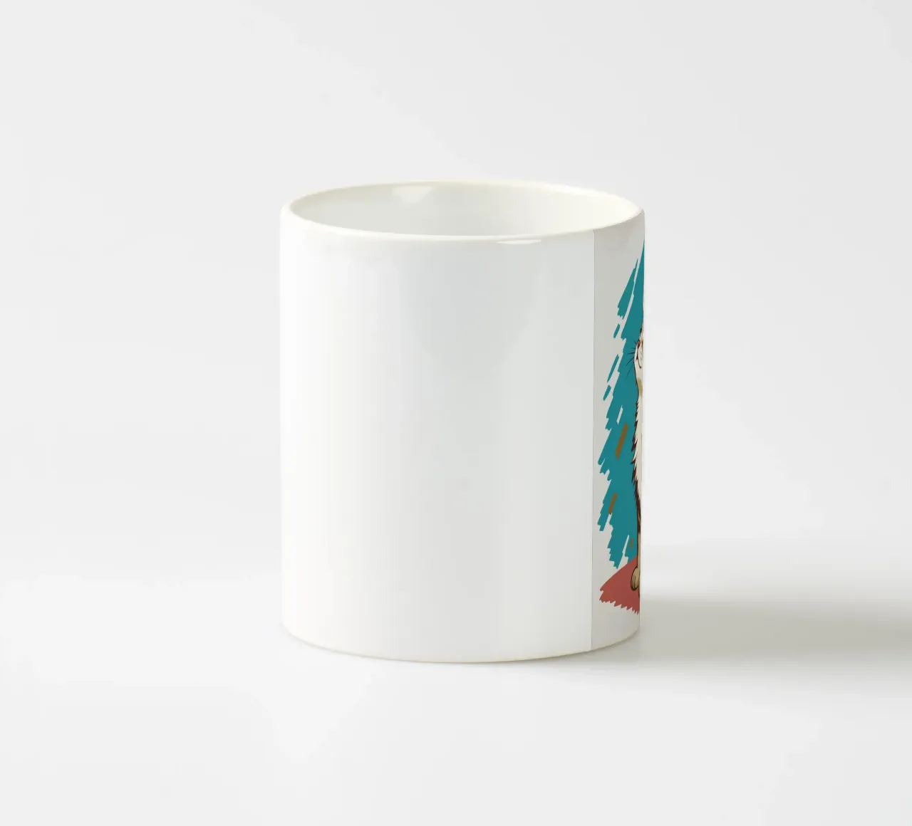 Gatto con carta igienica in testa tazza in ceramica da JoyWalkerShop