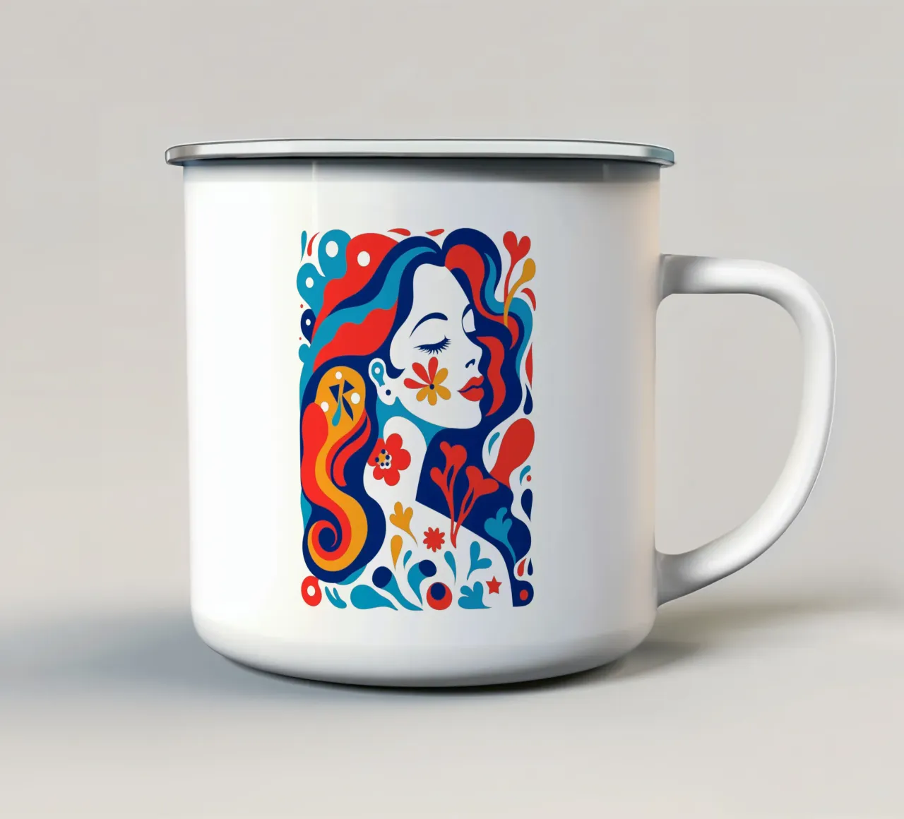 Donna colorata di Matisse tazza in smalto da Autofocus