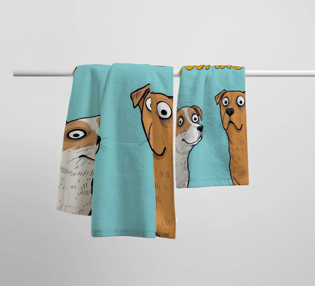 Perros graciosos haciendo caca Pregunta toalla de baño de JoyWalkerShop