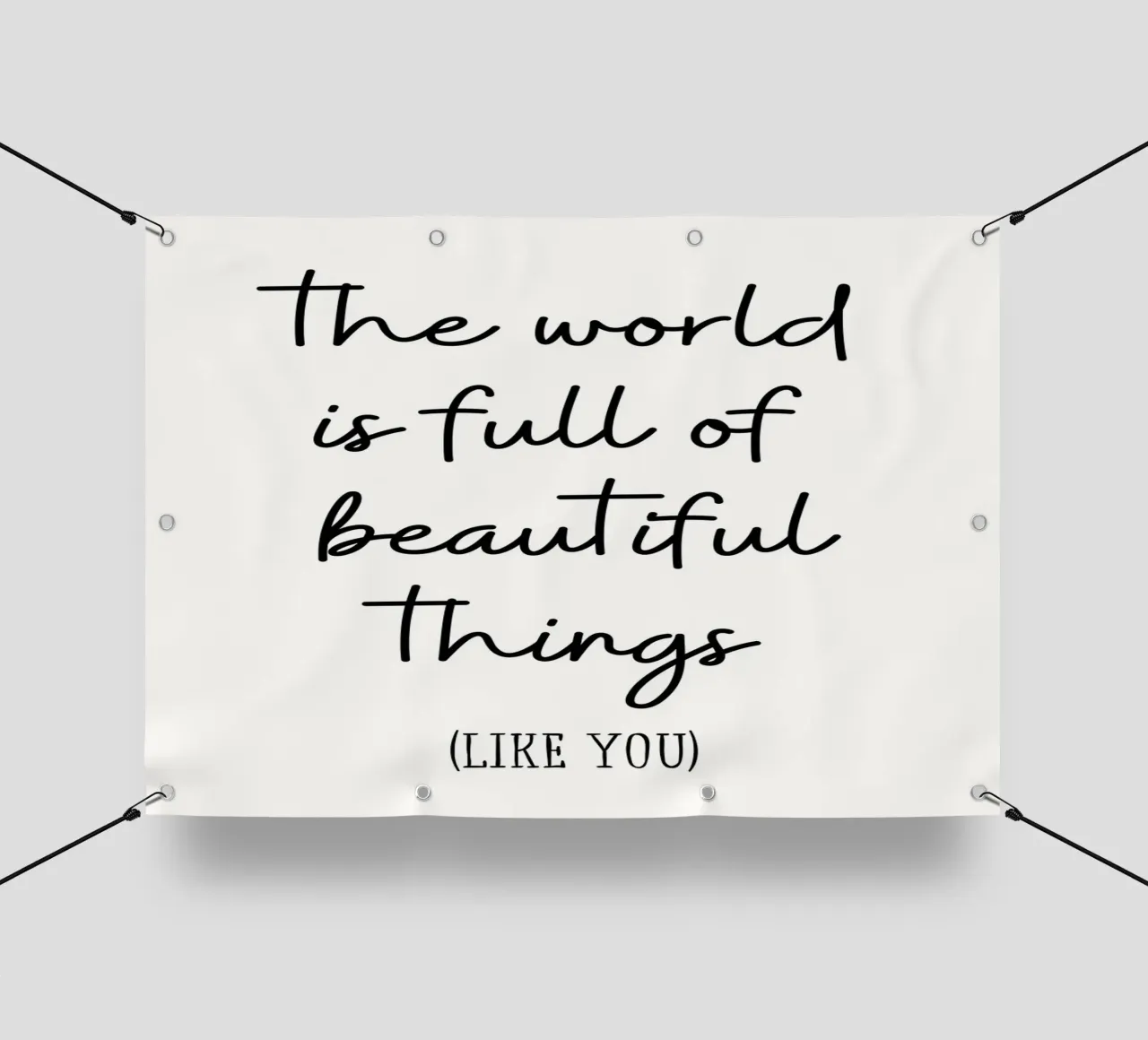 The world is full of beautiful things telo in pvc da PinkCandyWalls