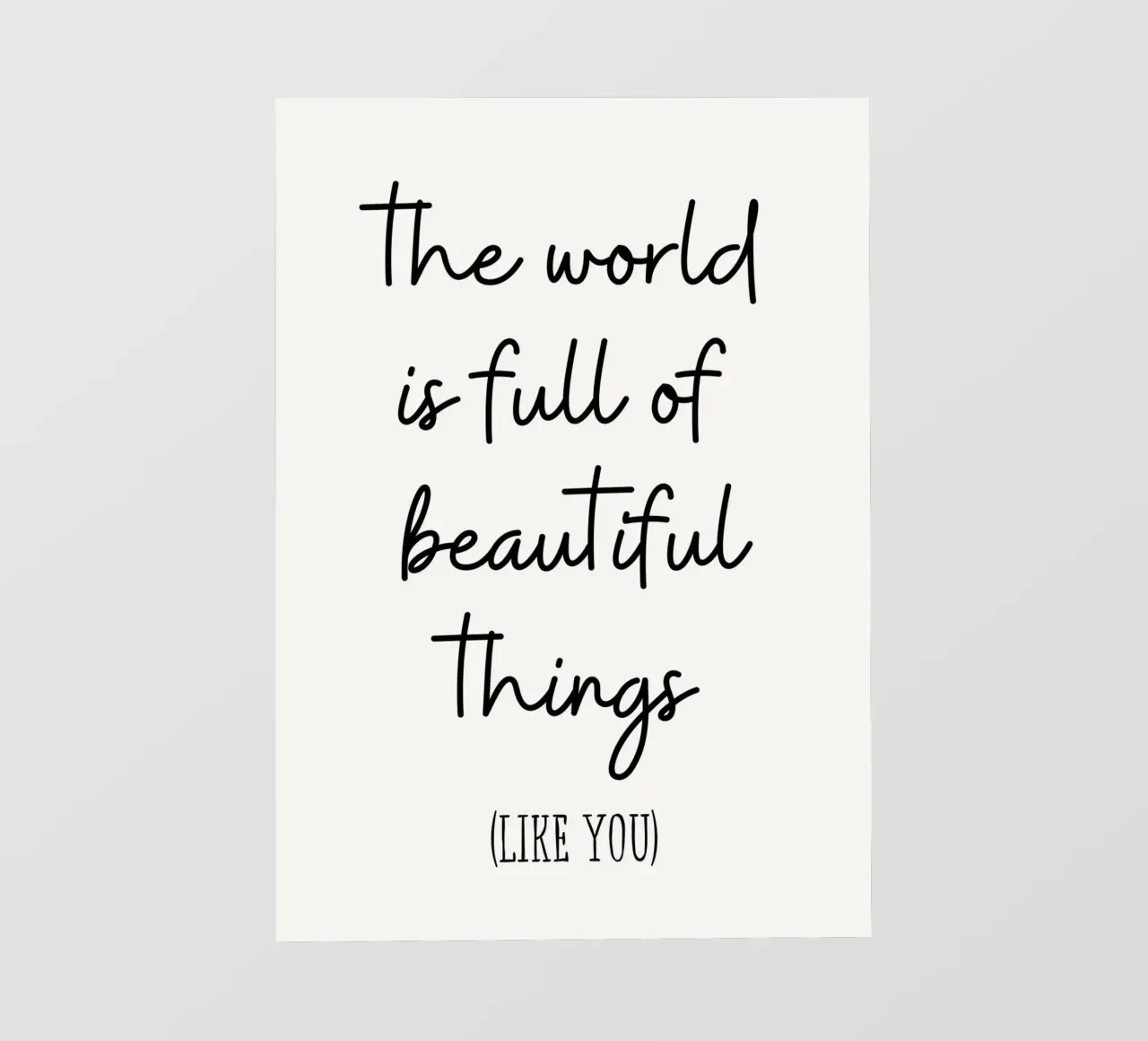 The world is full of beautiful things telo in pvc da PinkCandyWalls