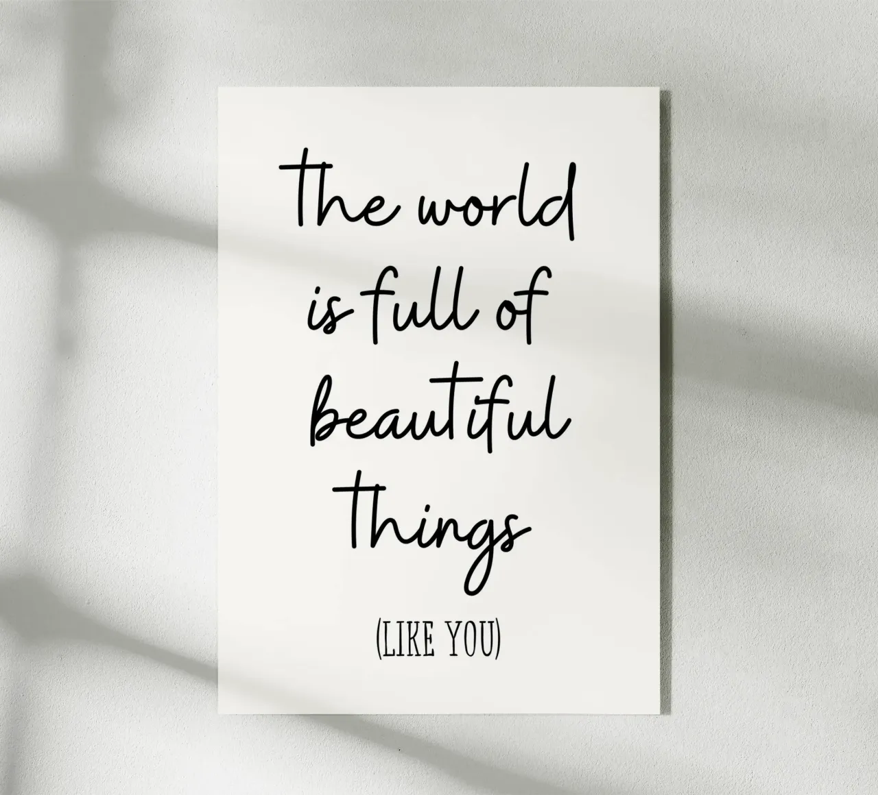 The world is full of beautiful things plexiglass da PinkCandyWalls