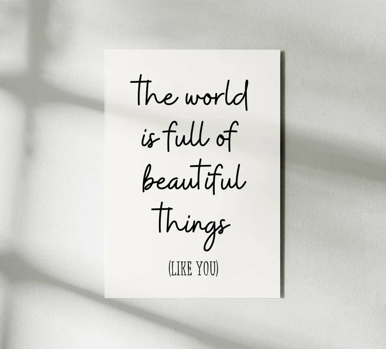 The world is full of beautiful things alluminio dibond da PinkCandyWalls