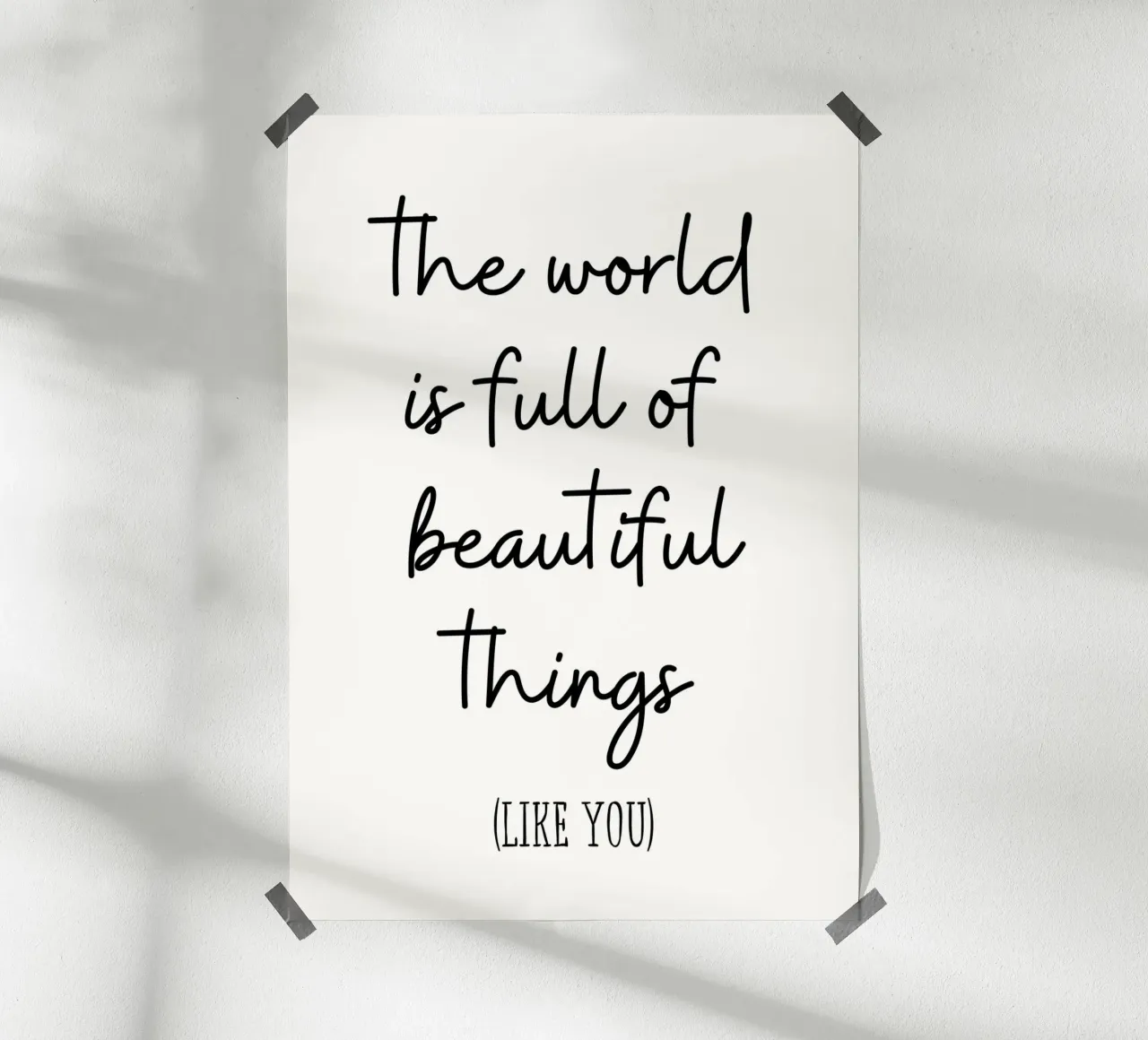 The world is full of beautiful things carta hahnemühle da PinkCandyWalls