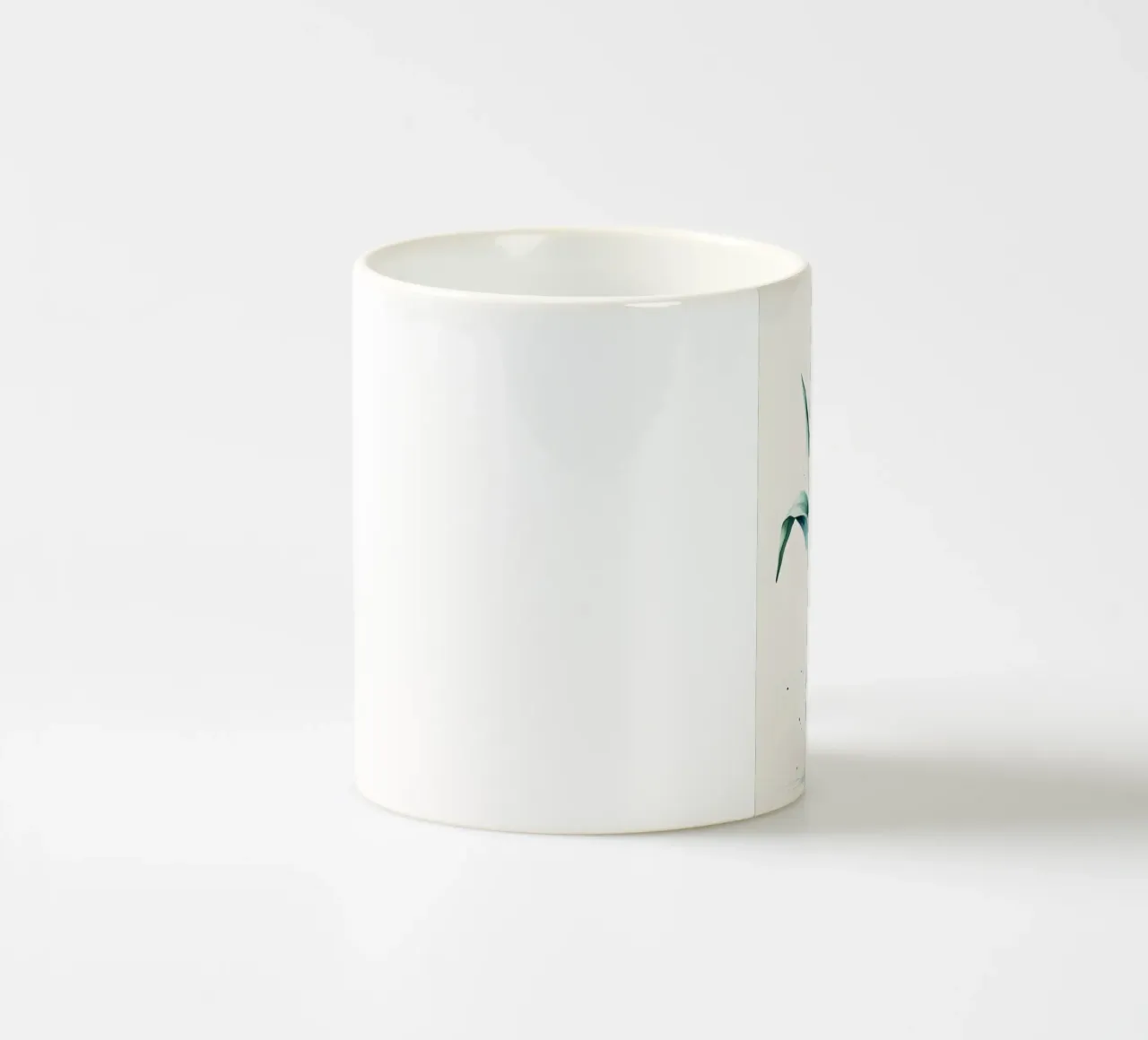 Pittura digitale minimalista di tulipani in vaso tazza in ceramica da Bloom And Brush