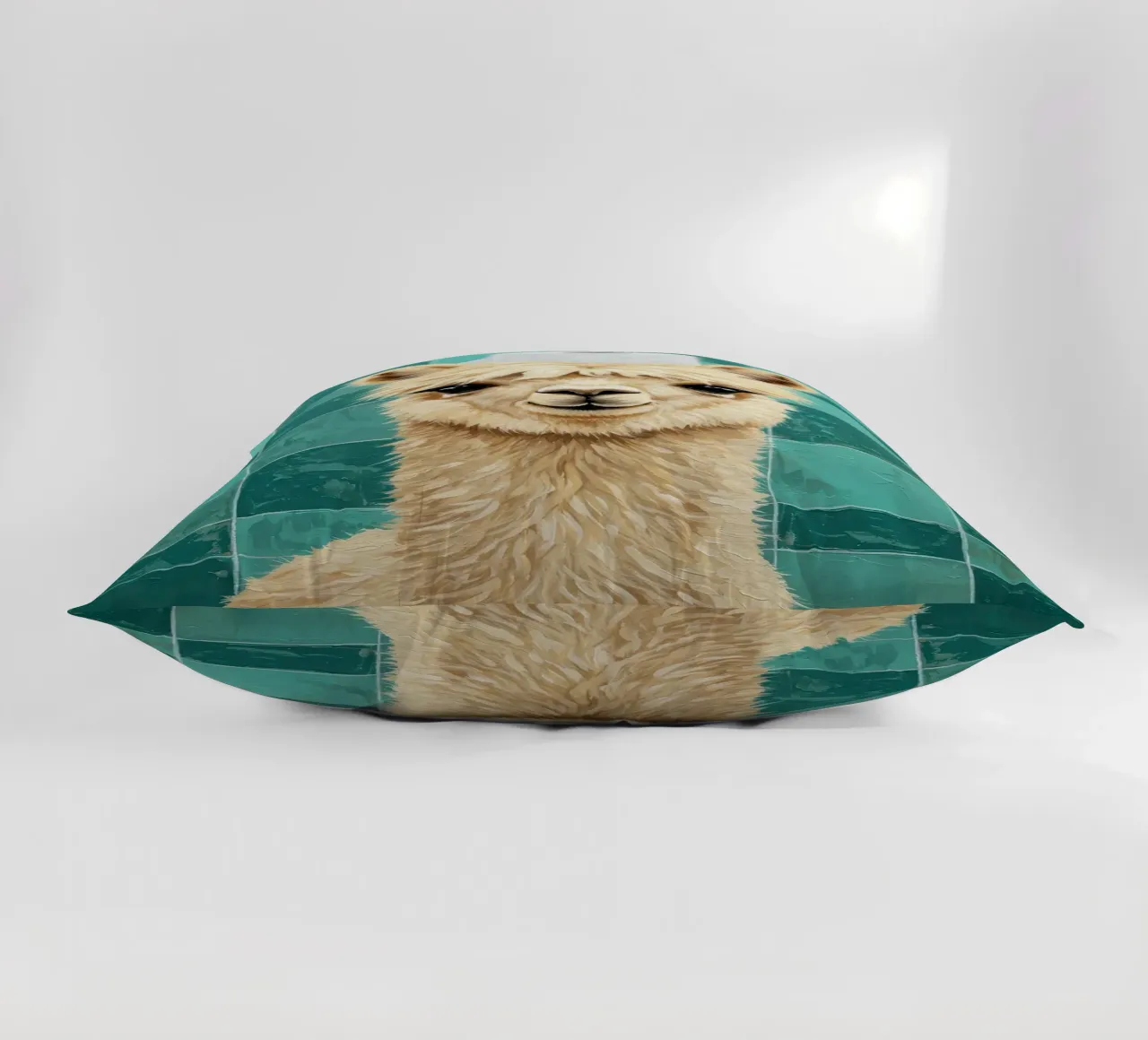 Lama con cappello di carta igienica dipinto cuscino da JoyWalkerShop