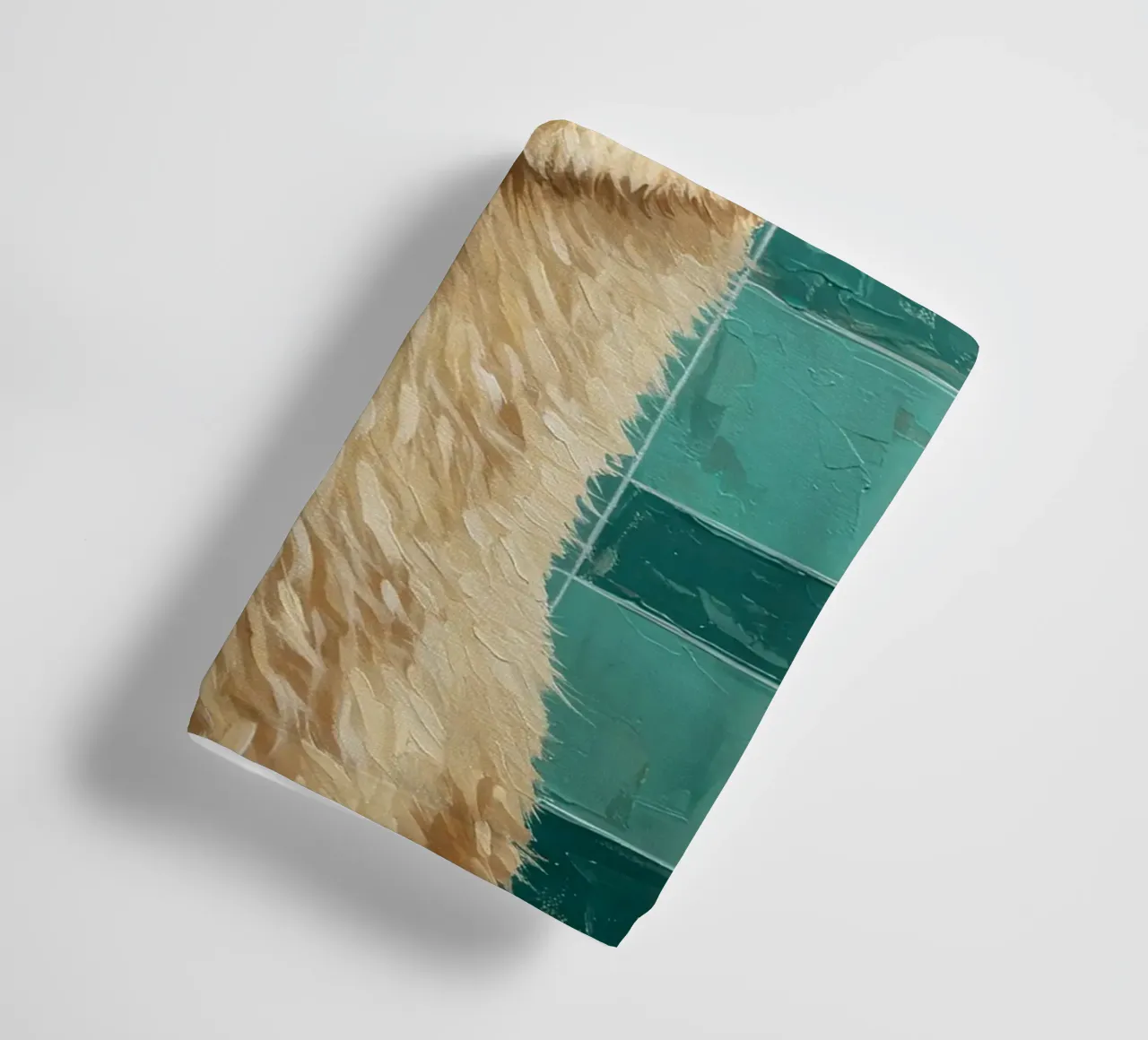 Lama met wc-hoed Schilderen badhanddoek van JoyWalkerShop