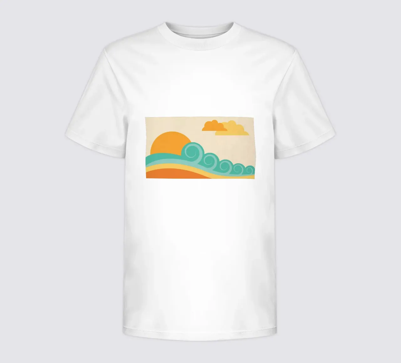 Retro Beach Waves Kinder T-Shirt von Kim Hubball Studio