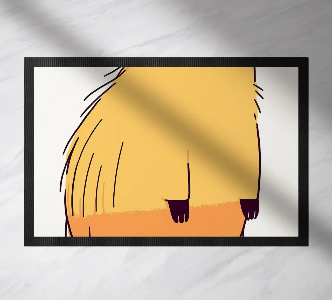 Illustrazione di un simpatico capibara zerbino da JoyWalkerShop